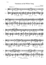 Variations on the Willow Song for viola and guitar