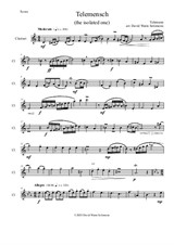 Telemensch (The isolated one) - for clarinet solo