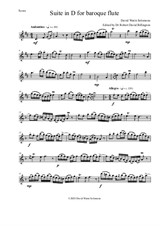 Suite in D for baroque flute
