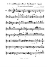 Variations on Reb Itzikel's Niggun (The Song of Rabbi Ezekiel) for violin solo