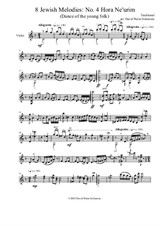 Variations on Hora Ne'urim (dance of the young folk) for violin solo