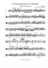 Variations on Bo dodi (come my belovèd) for viola solo