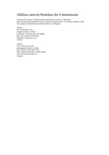 Alleluia surrexit Dominus (Easter anthem) arranged for recorder quartet