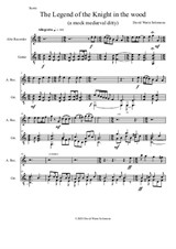 The legend of the knight in the wood for alto recorder and guitar