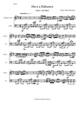 Have a habanera for clarinet and cello (new version)