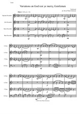 Variations on God rest ye merry, Gentlemen, for recorder quartet