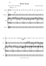 Winter Scene for soprano, harp (or 2 harps), vibraphone and triangle