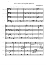 Past two o'clock for clarinet quartet (New version)