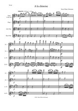 A la Chinoise for flute and piccolo quartet