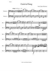 Carnival Song (We are going to the Carnival) for 2 bassoons