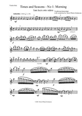 Times and Seasons for violin solo (all 4 pieces)