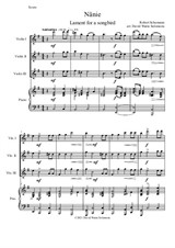 Nänie - lament for a songbird - for violin trio and piano