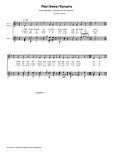 Rest Sweet Nymphs – alto (or baritone) and guitar