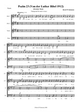 Psalm 23 - choir (mixed choir or male voices) in German